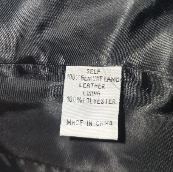 Jodi Arnold Black Leather Blazer Women's Size 4 - Picture 8 of 11